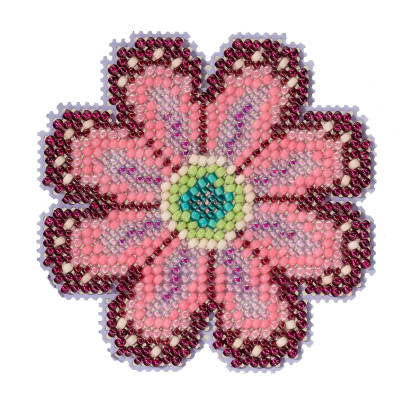 Набір для вишивки від Mill Hill Pink Flower Рожева квітка MH212211, фото 1
