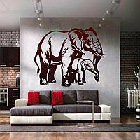 Трафарет для покраски Слоны, одноразовый из самоклеящейся пленки 95 х 120 см