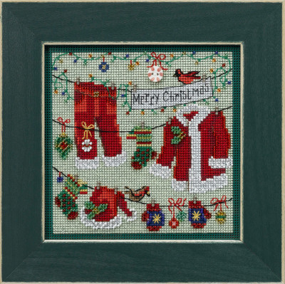 Набір для вишивки Santa's Clothesline Mill Hill MH142232, фото 1