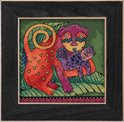 Набір для вишивки Monkey Мавпа Mill Hill  Laurel Burch LB142213, фото 1