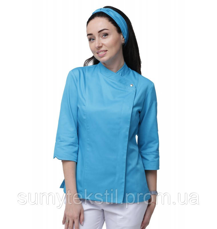 Китель поварской женский КЖ-1. Цвет под заказ. Women's chef's jacket KZh-1. Custom color - фото 3 - id-p1951509303