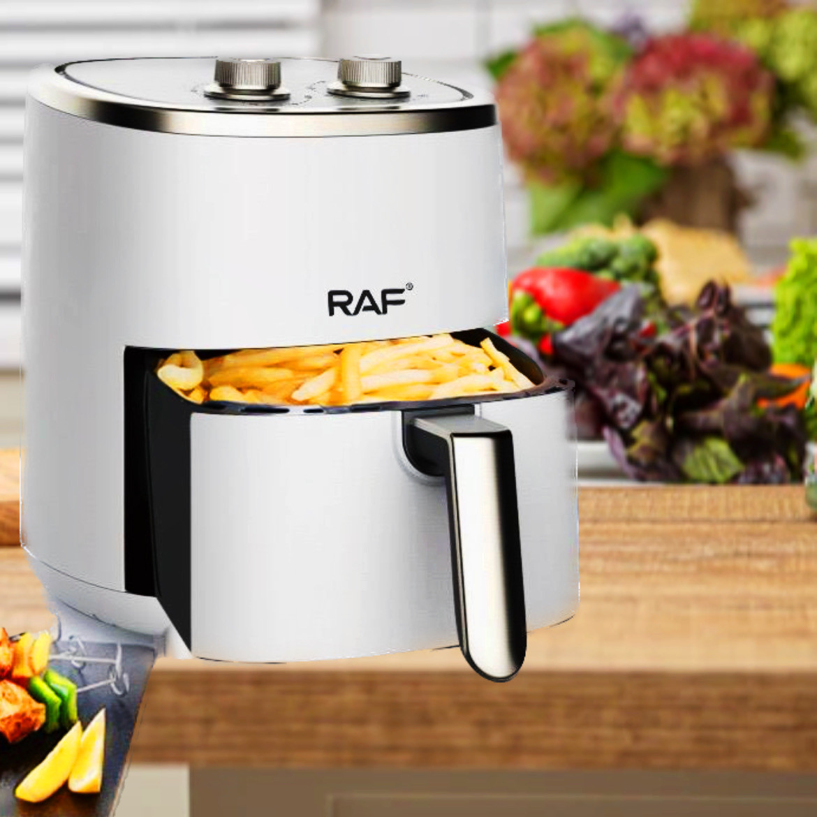 Аэрогриль RAF 4.8 л аэрофритюрница мультипечь электрическая воздушная ...