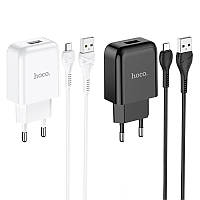 СЗУ HOCO N2 (1USB/2.1A) + USB - MicroUSB SEN