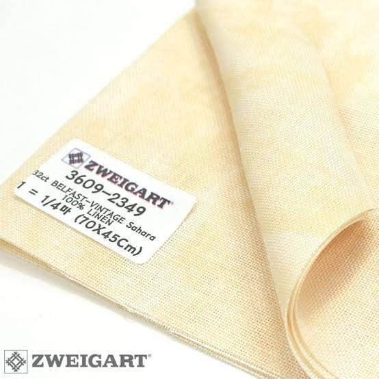 3609/2349 Belfast Linen 32 Vintage Sahara/Вінтажна Сахара / Пісочний неоднотонний
