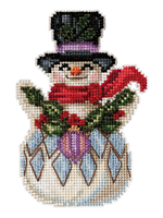 Snowman with Holly Сніговик з падубом Jim Shore Mill Hill JS202115
