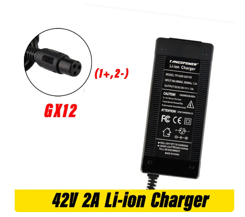 Зарядний пристрій 42V 2A для АКБ 42V, зарядний для BMS-збирання 36V для 42V 2A Xiaomi M365