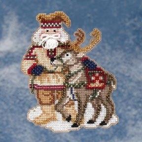 Набір для вишивання Lapland Santa Лапландський Санта Mill Hill