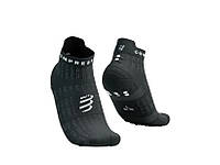 Носки спортивные компрессионные Pro Racing Socks V4.0 Run Low - Black Edition 2023, Black/White, T2 (39-41)