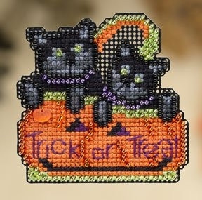 Набір для вишивки Mill Hill Kitty treats / Частування кошенят