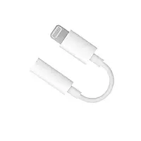 Переходник Hoco LS34 Lightning (тато) - 3.5mm (мама) 0.08m White