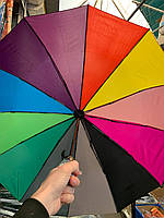 Зонтик женский, складной автомат на 12 спиц, радуга 140-13827470 GR, код:7918240