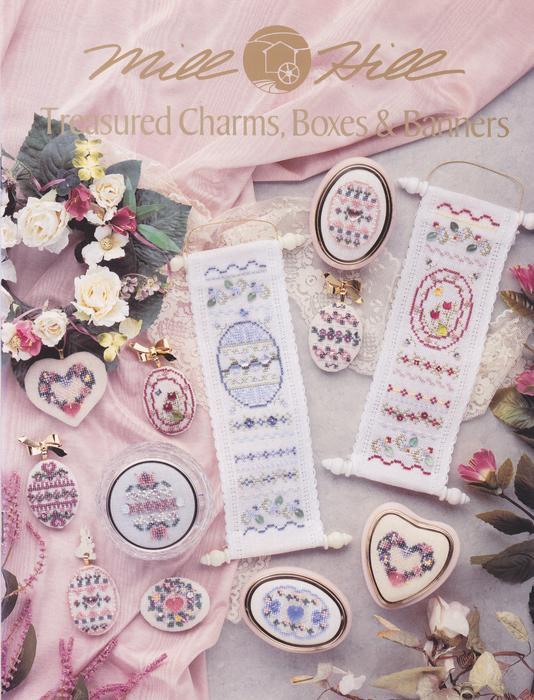 Буклет Mill Hill Treasured Charms, Boxes & Banners Cross Stitch Book
