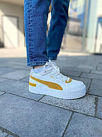 Puma Cali Sport Heritage White Yellow хорошее качество кроссовки и кеды хорошее качество Размер 37