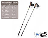 Німецькі Палки карбонові для скандинавської ходьби Adventuridge 115 см, фото 6