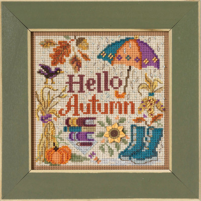 Набір для вишивки від Mill Hill Привіт осінь /Hello Autumn MH142323