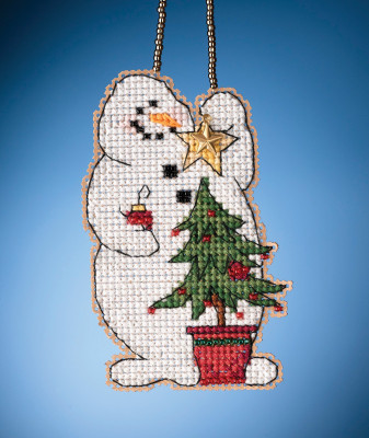 Набір для вишивки від Mill Hill Trimming Snowman  MH162132, фото 1