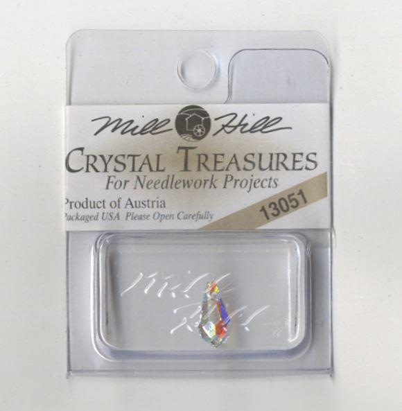 Mill Hill 13051 Treasures "Very Small Teardrop Crystal AB", фото 1