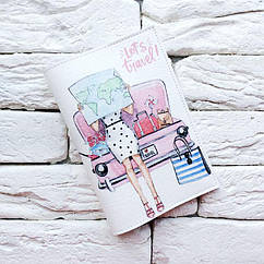 Обкладинка на паспорт Let's travel