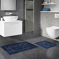 Набор ковриков для ванной Arya Tiffany AR-A107214-Dark-blue 2 предмета синий VCT