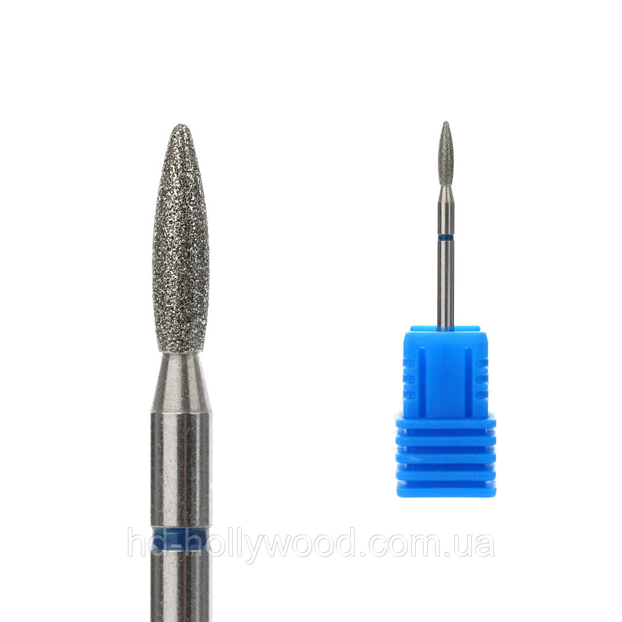 Фреза алмазна Полум'я 2.3*8 мм синя (M) HD Hollywood, фото 1
