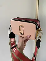 Marc Jacobs Snapshot Pink / Yellow LOGO хорошее качество женские сумочки и клатчи хорошее качество