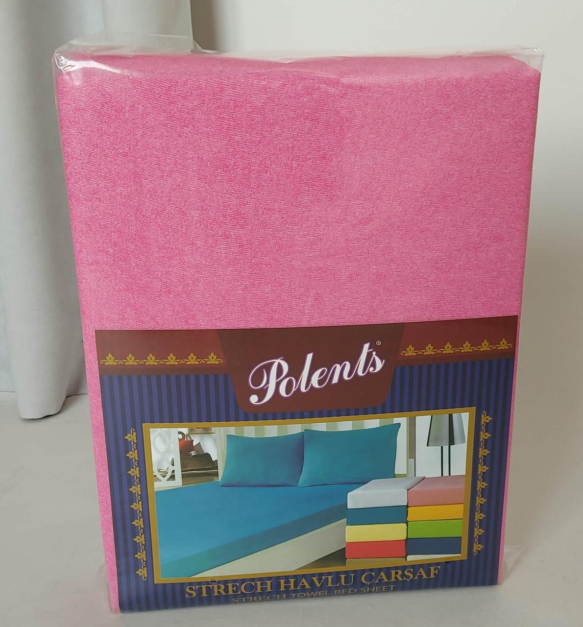 Простирадло махрове «Polents» на резинці з двома наволочками ( 220*240), фото 1