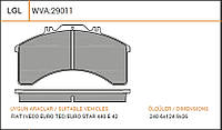 КОЛОДКИ ГАЛЬМІВНІ IV.E-TECH/CARGO/E-STAR