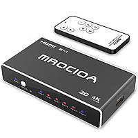 Новий 4K Hdmi-комутатор, вихід Mrocoa 5 в 1 4K і 3D Hdmi box