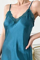 Комбінація шовкова "Левадія", смарагдовий. TM"Silk Kiss". 100% натуральний шовк, фото 2