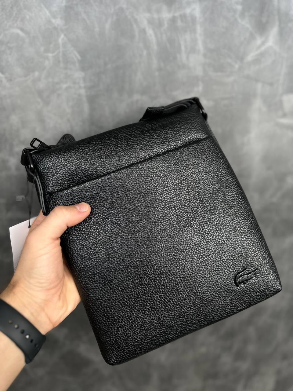 Чоловіча Чорна Сумка Месенджер Lacoste