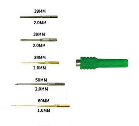 Щуп голка зі змінними наконечниками під банан 4мм
