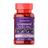 Натуральная добавка экстракт виноградных косточек Grapeseed Extract 100 mg (50 caps), Puritan's Pride Найти
