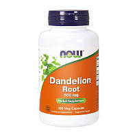 Натуральная добавка из экстракта одуванчика Dandelion Root 500 mg (100 veg caps), NOW +Презент