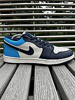 Кросівки Nike Air Jordan 1 low (blue) хорошее качество Размер 43 (27.5 см)
