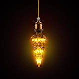 Лампа світлодіодна декоративна "PINE" 2W янтарна  E27, фото 2