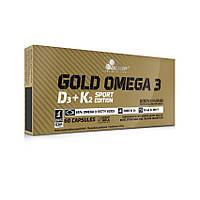 Вітамінно-мінеральний комплекс Омега-3 для спорту Gold Omega 3 D3+K2 sport edition (60 caps)