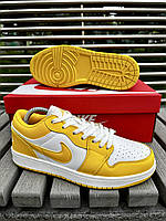 Кросівки Nike Air Jordan 1 low (yellow) хорошее качество Размер 42 (26.5 см)