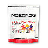 Предтренировочная добавка бета-аланина Beta Alanine (250 g, pure), NOSOROG +Презент
