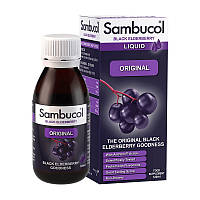 Натуральні добавки чорна бузина Black Elderberry Liquid Original (120 ml), Sambucol
