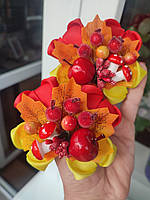 Осінні бантики шпильки осінні гумки гумки 75 грн шт.