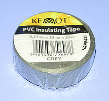 Ізострічка ПВХ Kemot 0,13x19мм (10ярд.) сіра, NAR0428
