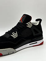 Кросівки Nike Air Jordan Retro 4 (Black/Red) хорошее качество Размер 42 (26.5 см)