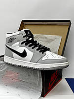 Кросівки Nike Air Jordan 1 OG (gray white black) хорошее качество Размер 43 (27.5 см)