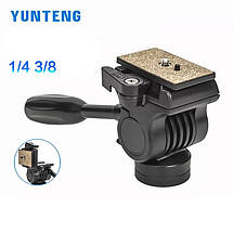 Штативна головка Yunteng VCT-850, гідравлічний адаптер для камери на штатив 1/4, відеоголовка, фото 2