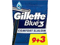 Станок одноразовий для голiння 12шт чол Blue 3 Comfort Slalom ТМGILLETTE