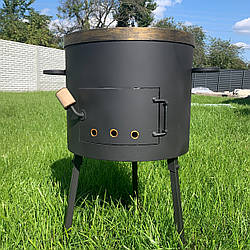 Піч під казан "універсальна" на 12-17 л із димарем (пічка, вогнище)