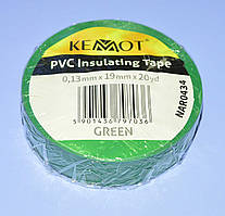 Ізострічка ПВХ Kemot 0,13x19мм (20ярд.) зелена, NAR0434
