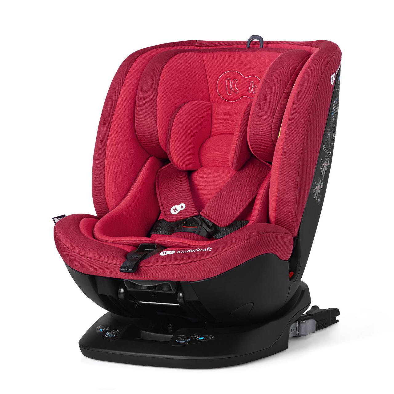 Автокрісло KiderKraft XPEDITION 0-36 кг ISOFIX Червоний, 2 напрямки руху, 5 позицій нахилу, фото 1
