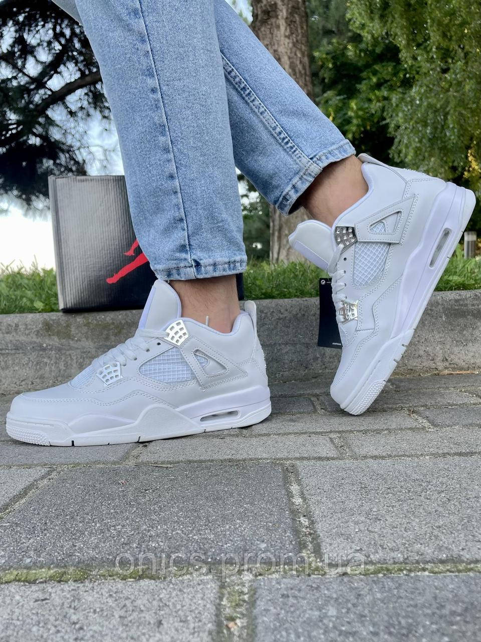 Nike Air Jordan Retro 4 ALL WHITE