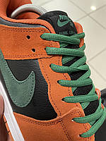 Кросівки Nike SB Dunk low PRO RETRO (green / orange) хорошее качество Размер 44 (28 см)
